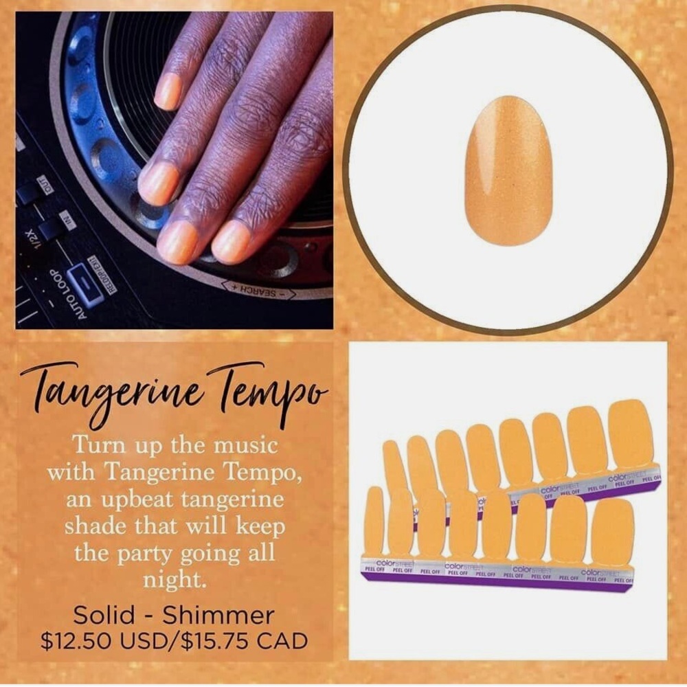 Color Street Tangerine Tempo